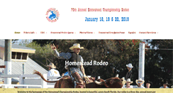 Desktop Screenshot of homesteadrodeo.com